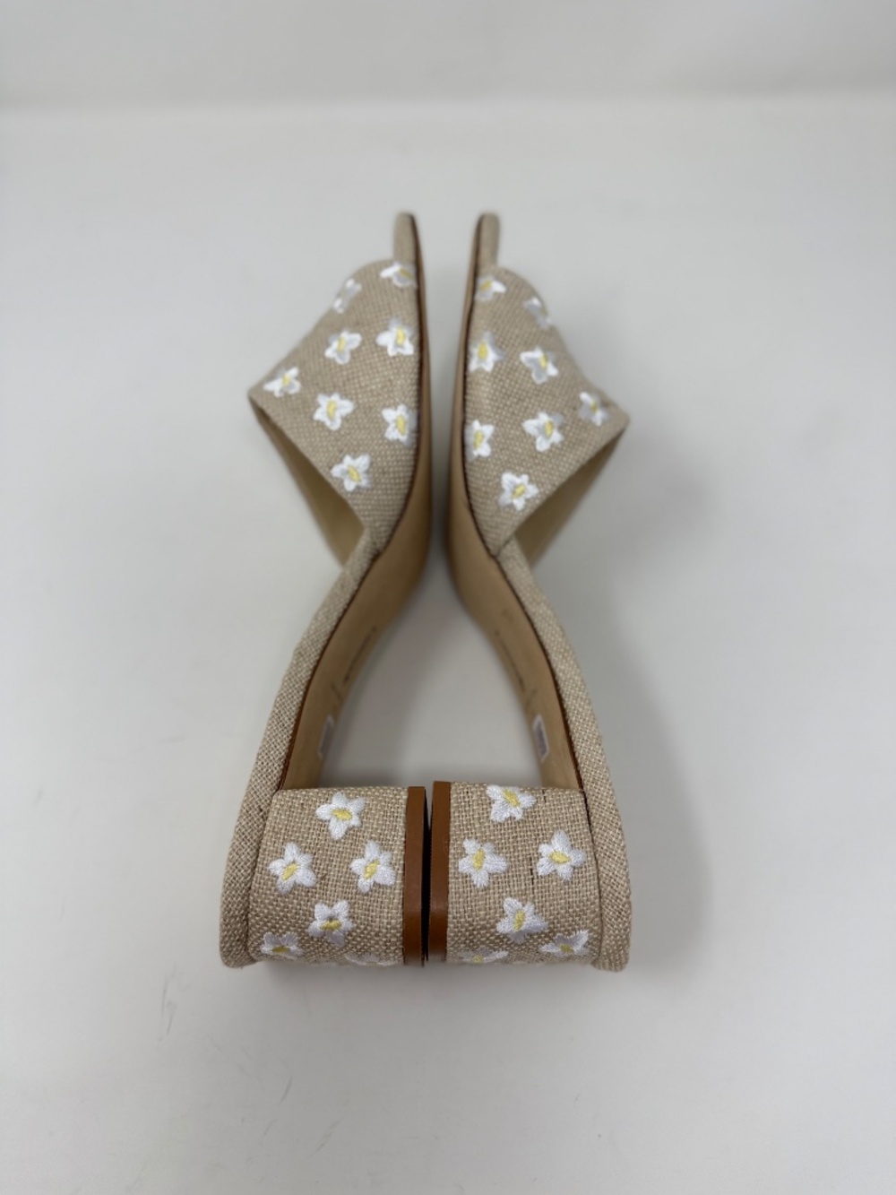 Larroude Brigitte Block Heel Slip On Sandals Sz 11 - Picture 10 of 11